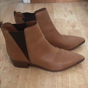 Marc Fisher Tan Chelsea Ankle Boots